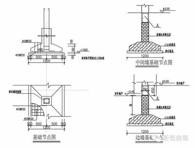 磚混結構構造柱基礎圖集