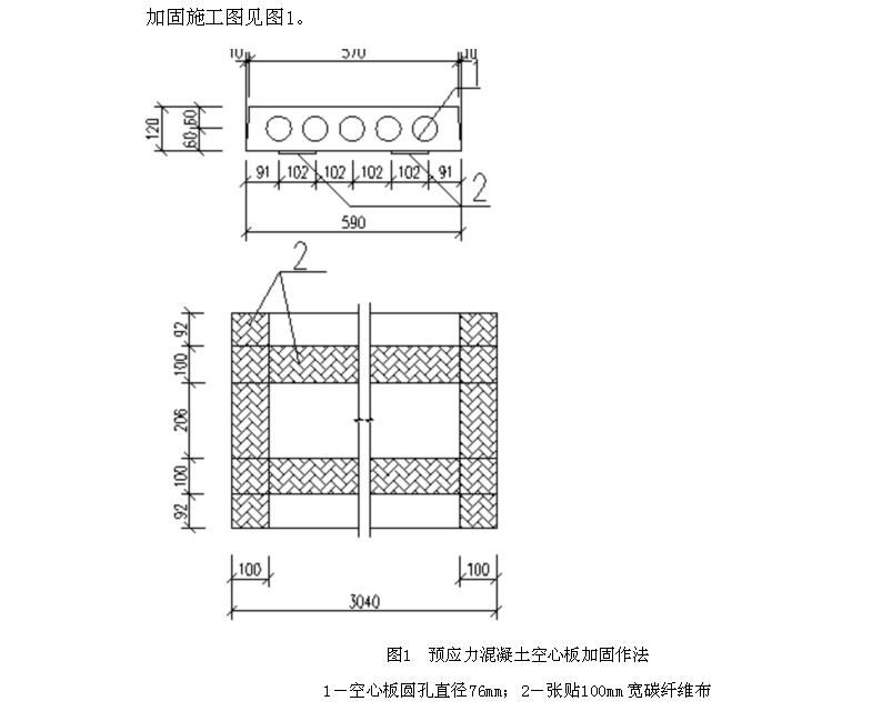 樓層空心板加固方案設計要求