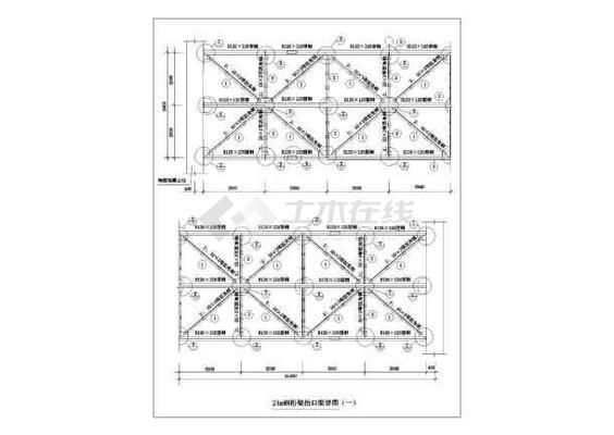 桁架支座大樣圖（桁架支座大樣圖的相關(guān)網(wǎng)址：鋼結(jié)構(gòu)桁架支座設(shè)計規(guī)范） 鋼結(jié)構(gòu)門式鋼架施工 第1張